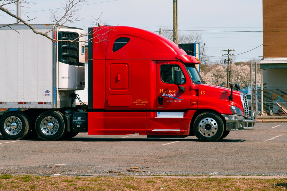 a red truck