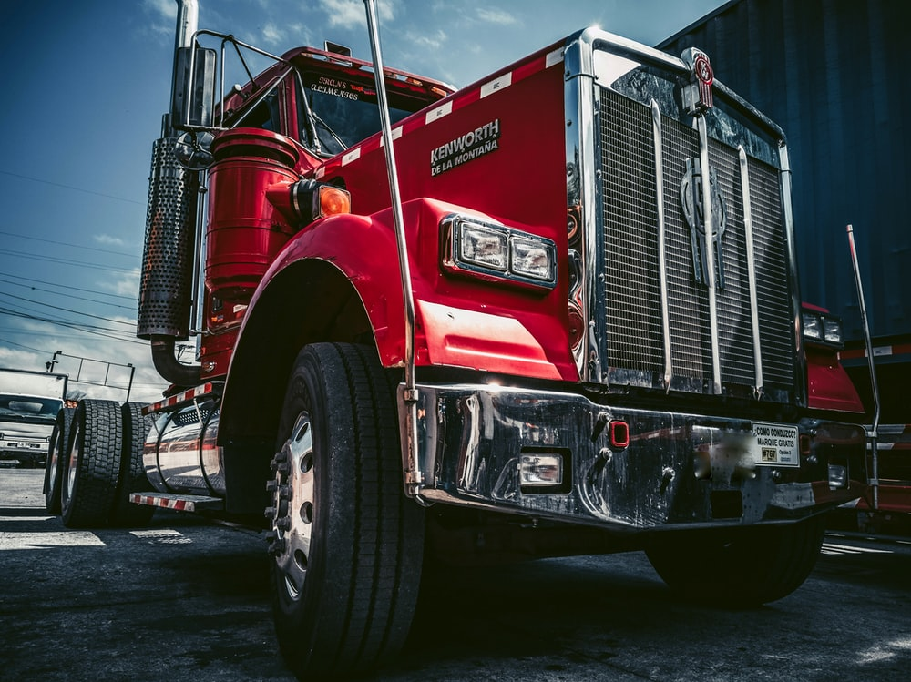 a red truck