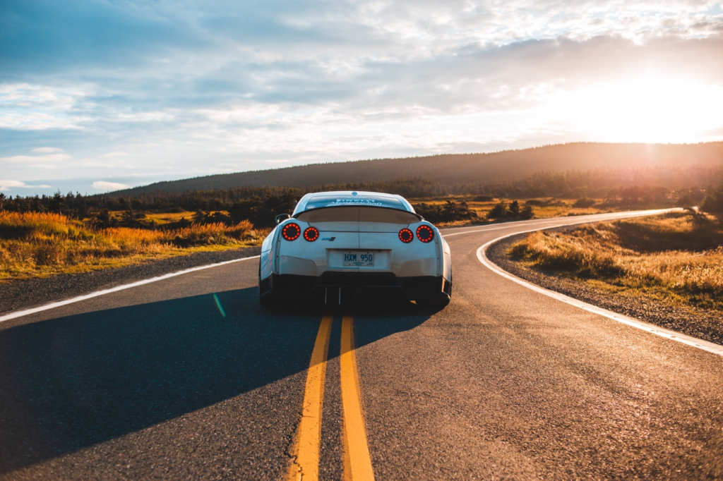 A car on the road